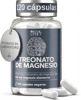L-Treonato de Magnesio 2000 mg - Alta Dosis - Cápsulas de Magnesio Puro para Mejorar Memoria, Concentración y Sueño Profundo - 120 Comprimidos