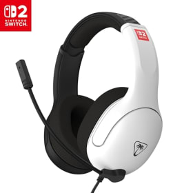 Turtle Beach Airlite Fit Auriculares con Cable para Juegos en Blanco y Negro - Licencia Oficial para Nintendo Switch 2