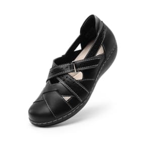 DREAM PAIRS Zapatos Planos Verano Sandalias Mujer Mary Jane - Talla 38 - Negro - DWUMLS2508