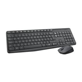 Logitech MK235 Combo - Teclado y Ratón Inalámbrico para Windows (QWERTY Español, Gris)