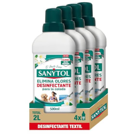 Sanytol Desinfectante para Colada - Elimina Malos Olores y el 99,9% de Gérmenes - 4 x 500 ml
