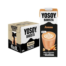 Yosoy Bebida Vegetal de Avena Barista - Pack de 6 x 1L | Alternativa Vegana y Sin Lactosa