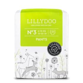 Pañales Braguita Lillydoo Talla 3 (6+ kg) - 29 Unidades | Suaves, Sin Perfumes, Dermatológicamente Testados