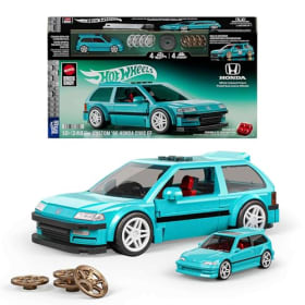 Mattel Brick Shop Hot Wheels Speed Series - Juego de construcción Custom '90 Honda Civic EF (248 piezas) - Ideal para coleccionistas y niños +10 años
