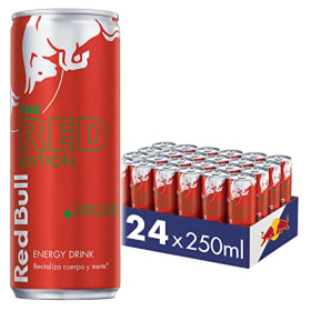 Red Bull Bebida Energética, Sandía, 24 x 250ml - Energía Instantánea con Sabor Refrescante