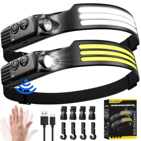Lámpara frontal LED 3000 lm recargable impermeable