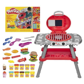 Play-Doh La parrillada chisporroteante - Kit de juego con accesorios para crear comidas imaginarias