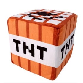 Bonito Peluche de TNT en Forma de Cubo, Llavero Colgante, Juguetes de Peluche Suaves, Regalos de Navidad y Cumpleaños para Niños, Decoración Divertida