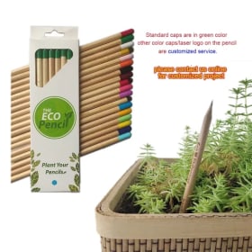 32/64/96 piezas-8 piezas/paquete Lápiz de grafito HB sin afilar, plantable y de madera, para cultivo |   Regalo para profesores y estudiantes, regalos de Navidad