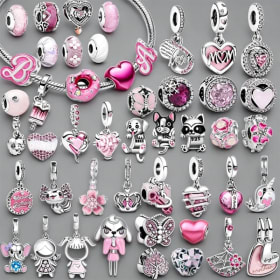 Abalorios de Plata de Ley 925 con Forma de Tortuga Camaleón para Pulseras, Fabricación de Joyas DIY, Colgante de Animal con Cristales Coloridos, Regalo para Mujer