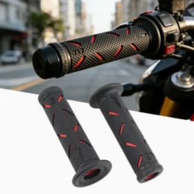 1 par de empuñaduras de goma para manillar de motocicleta de 22mm, piezas de modificación antideslizantes para motocicleta, manijas para Honda Suzuki Ducati Benelli