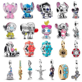 Abalorios MINISO S925 de plata de ley de la serie Marvel Disney, compatibles con pulseras originales DlY, regalos de joyería para mujer