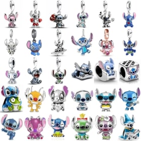 Colección de Abalorios de Plata de Ley 925 con Diseño de Personajes Alienígenas Adorables para Joyería DIY de Mujer