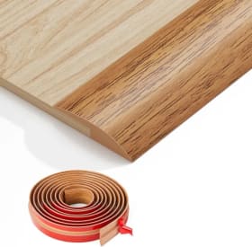 Tira de transición para suelo, autoadhesiva, impermeable, de PVC, cortable, resistente al desgaste, para sellar alfombras y azulejos, 1 m x 3 cm, 1 unidad