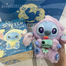 NUEVO Stitch Eat Something Before Sleep Series Caja Sorpresa de Muñecos de Peluche Colgantes Adornos Lindos Juguetes Regalo