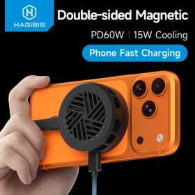 Enfriador Magnético para Celular Hagibis, Ventilador de Refrigeración Semiconductor Magnético de Doble Cara, Radiador para Teléfono para Juegos, Transmisión en Vivo y Vlogs