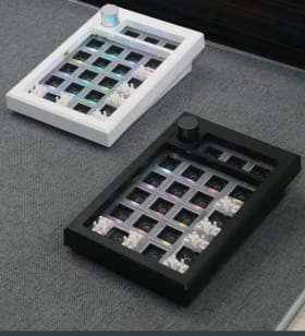 Teclado Numérico Mecánico GMK21, Kit de Teclado Numérico Programable con Cable/Bluetooth/2.4Ghz, Intercambiable en Caliente