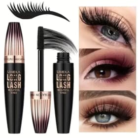 Máscara de Pestañas 4D a Prueba de Agua, Voluminizadora, de Larga Duración, Anti-Manchas, para Rizar y Definir las Pestañas, Maquillaje para Ojos Grandes, Herramientas de Maquillaje