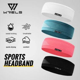 WRELS Diademas Deportivas Elásticas para Hombre y Mujer, Absorbentes de Sudor, Antideslizantes, para Yoga, Secado Rápido, para Correr