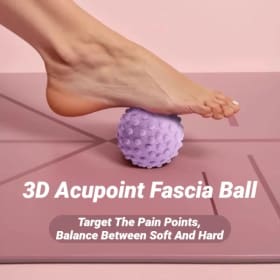 Nueva Pelota de Masaje Fascial con Puntos Elevados de TPR para Yoga, Postura Correcta, Cintura, Espalda, Pies y Cuello, Membrana de Relajación Muscular en Forma de Cacahuete