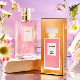 Perfume Adad Charming Kiss para Mujer, 50 ml, Fresco y Natural, de Larga Duración, un Perfume en Aerosol que Combina Notas Florales y Frutales para Mujeres Jóvenes