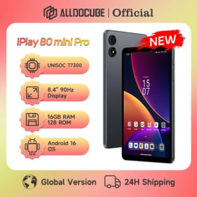 Tablet ALLDOCUBE iPlay 80 mini Pro de 8.4'' con 90Hz, UNISOC T7300, 16GB (8GB+8GB Virtual) de RAM, 128GB de ROM, Android 16, batería de 6050mAh y 4G LTE.