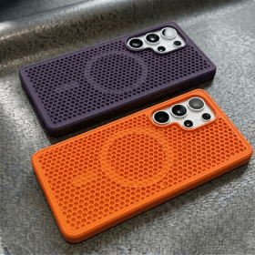 Funda magnética Magsafe transpirable con disipación de calor para Samsung S26 S25 S24 S23FE S22 Ultra Plus, cubierta dura a prueba de golpes