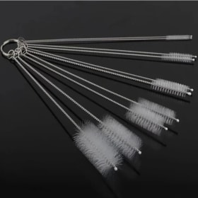 10 cepillos para limpiar botellas, cepillo multifuncional reutilizable para limpiar pajitas, para botellas y tazas de cuello estrecho