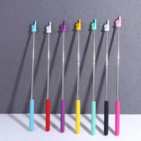 Puntero de enseñanza para profesores, herramienta de enseñanza preescolar, palo de enseñanza, suministros para profesores, 1/2 pieza, tablero blanco, suministros para reuniones, guía de lectura con el dedo.