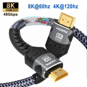 Cable HDMI 8K @ 60Hz 4k @ 120Hz Cable compatible con HDMI 18Gbps Cable trenzado de alta velocidad 2,0 para TV PC portátil TV box PS5 1M 2M 3M