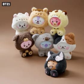 Juguetes de peluche BT21 BABY Zoo, figuras sentadas, muñecos con disfraz de ídolos de KPOP, regalos para fans, decoración de escritorio, regalos para niños