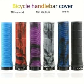 Puños de Bicicleta NPY, Puños Integrados para Manillar de Bicicleta, Aleación de Aluminio, Bloqueables, Antideslizantes, Piezas para Bicicleta de Montaña