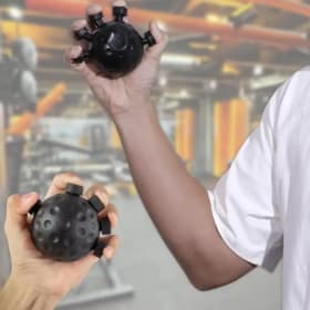 Juego de Ejercitadores de Agarre para Manos y Dedos, Esferas Portátiles para Fortalecer el Agarre y Entrenar la Fuerza