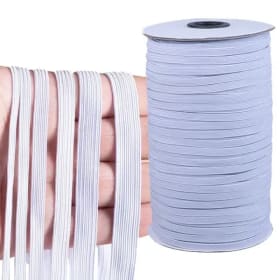 Bandas elásticas de 10 metros, cuerda elástica de 3/6/8/10/12 mm, banda de cordón elástico de goma, accesorios de costura para prendas, cuerda elástica