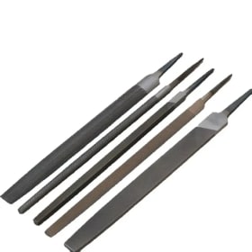 Juego de Limas Industriales para Metalurgia y Carpintería, 5 Piezas, Lima Plana de 6 Pulgadas/Lima Circular/Lima Semicircular/Lima Triangular/Lima Cuadrada