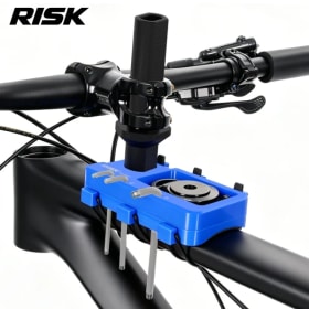 Herramienta de reparación virtual de tubo de dirección RISK para bicicletas de carretera, montaña y gravel, con soporte de almacenamiento