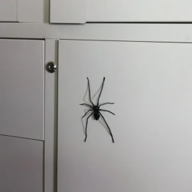 Imán de nevera con forma de araña grande, decoración magnética divertida de terror, adecuada para cocina, pizarra, armario, decoración multiusos, 1 unidad