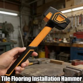 Martillo de goma multifuncional para azulejos, martillo de percusión de goma suave, martillo cuadrado, herramienta manual profesional para trabajadores de la construcción