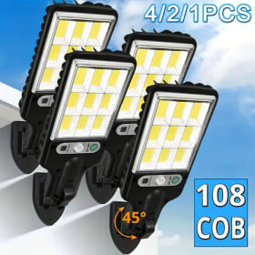 Lámpara LED Solar de Pared para Exteriores con Sensor de Movimiento Humano, 3 Modos, para Jardín, Terraza, Garaje, Patio, Iluminación de Calle Impermeable