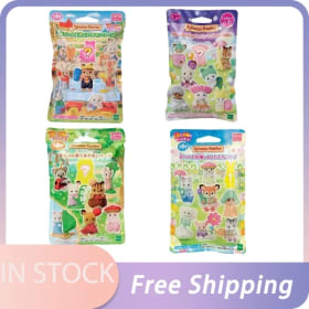 En stock: Juguete de cocina Sylvanian Families para niña, mini fiesta de cuento de hadas, juguetes para niños, niñas, comida en miniatura, bolsa sorpresa.