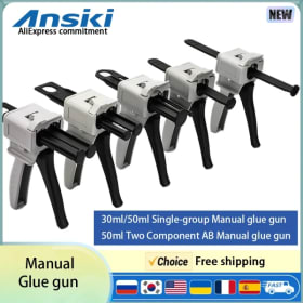Pistola dispensadora de pegamento Manual, pistola de pegamento sellador epoxi AB 1:1, 2:1, 10:1, aplicador de pegamento, exprimidor adhesivo, pistola de calafateo Manual mixta