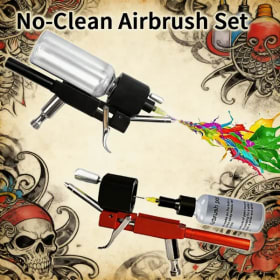 Kit de aerógrafo YD-MX116A sin limpieza para pintura de modelos, restauración de muebles, maquillaje, arte de uñas, pintura de tatuajes y decoración de pasteles.