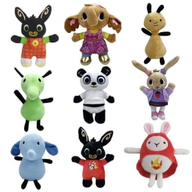 Juguetes de peluche de Bing Rabbit, personajes de dibujos animados de anime, Bing Friends, Flop, Sula, elefante, oso panda, muñeco de peluche para niños, regalo de Navidad