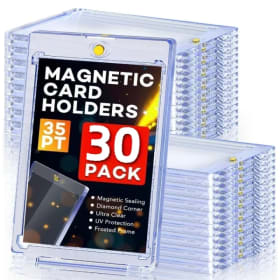 30 Fundas Protectoras Magnéticas Transparentes de 35pt para Tarjetas Coleccionables de Deportes, Juegos, Kpop e Ídolos