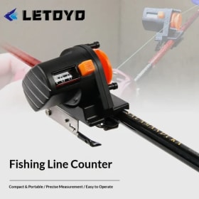Contador de Profundidad de Línea de Pesca, Medidor de Longitud de Línea de Pesca 0-999M, Herramienta de Medición de Profundidad para Pesca