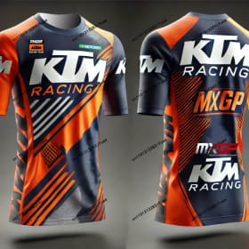 Camiseta 2026 KTM Nueva MXGP Moto-GP Super Motocross con Estampado 3D, Ropa de Carreras para Hombre y Mujer