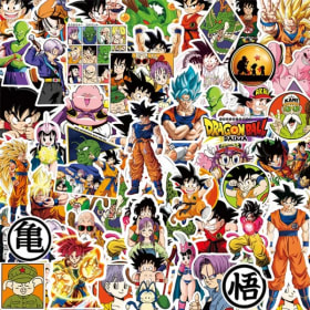 10/30/82pcs Pegatinas de Graffiti de Anime Dragon Ball, Calcomanías Geniales de Son Goku, Juguetes DIY para Monopatín y Coche, Regalos
