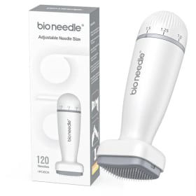 Aguja Bio Ajustable de 120 Microagujas, Dermapen de Acero Inoxidable, Dispositivo de Belleza para el Crecimiento del Cabello y Cuidado de la Piel