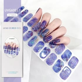 Diseño de gel semisolidificado 22tips esmalte de uñas Aurora decoración de uñas esmalte de uñas flash pegatinas de uñas lámparas ultravioleta pegatinas de uñas impermeables pegatinas de uñas