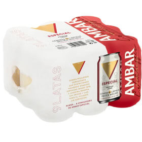 Pack x24 latas de cerveza Ambar 33cl